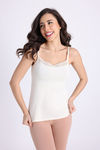 Zivame Knit Cotton Camisole - Off White — thumbnail 2